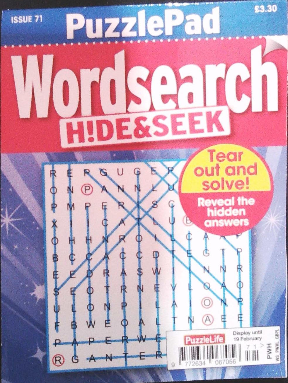 PUZZLELIFE PUZZLEPAD WORDSEARCH HIDE AND SEEK