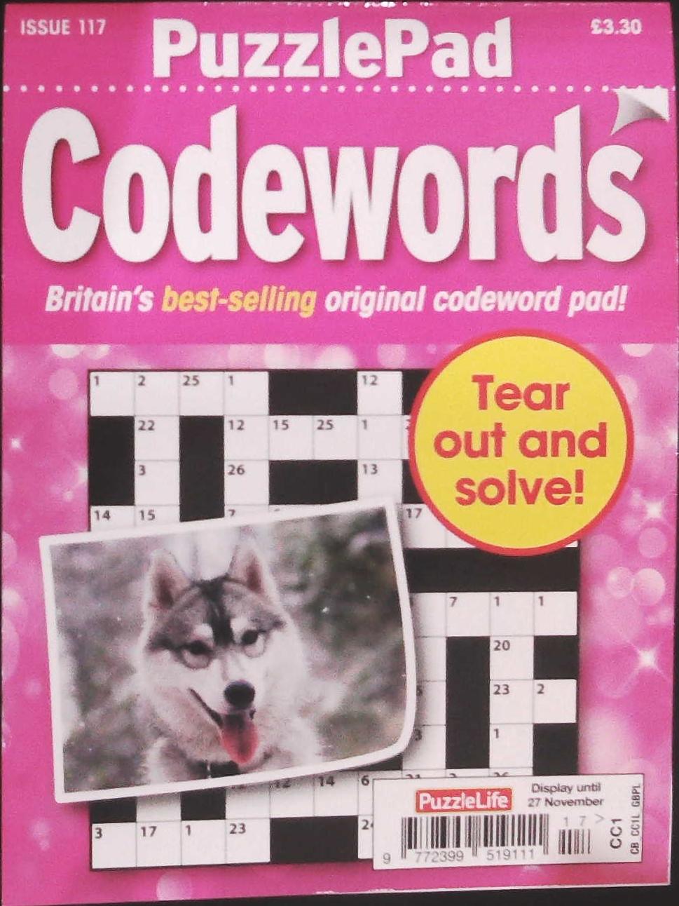 PUZZLELIFE PUZZLEPAD CODEWORDS