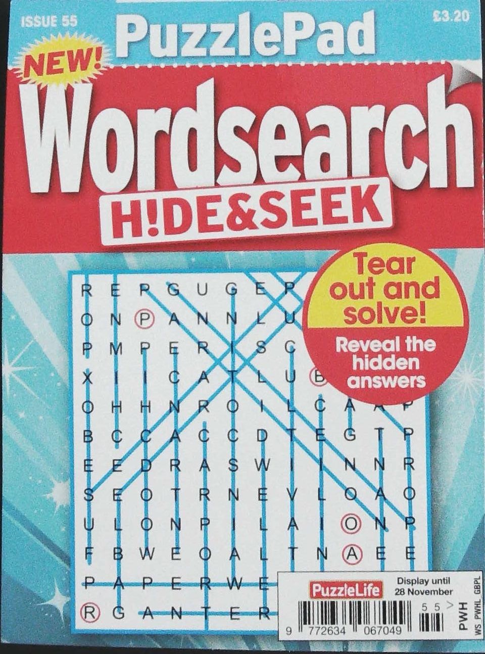 PUZZLELIFE PUZZLEPAD WORDSEARCH HIDE AND SEEK