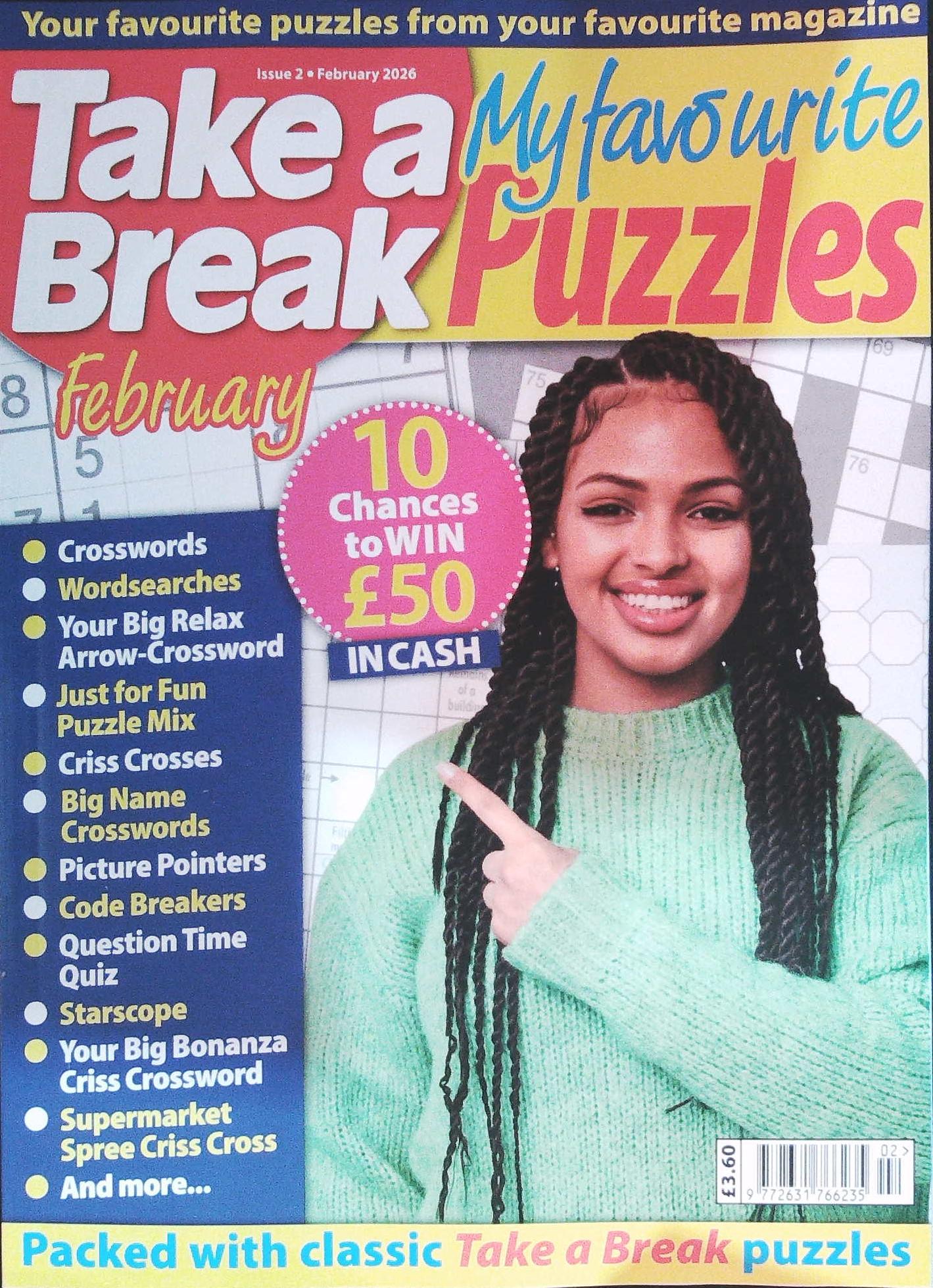 TAKE A BREAK MY FAVOURITE PUZZLES