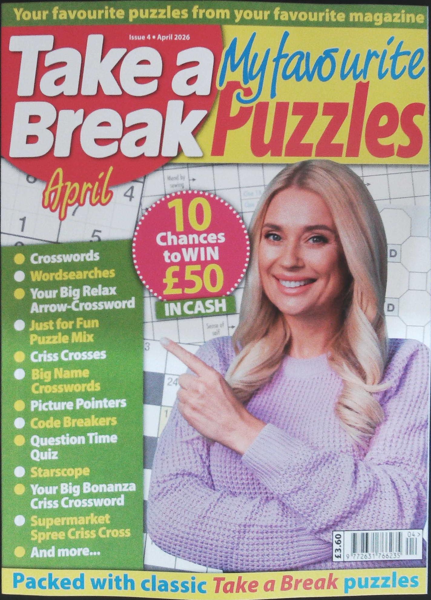 TAKE A BREAK MY FAVOURITE PUZZLES