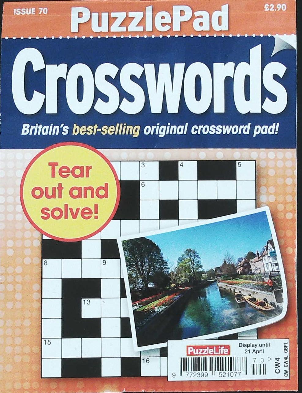Buy Puzzlelife Puzzlepad Crossword From Magazine Supermarket