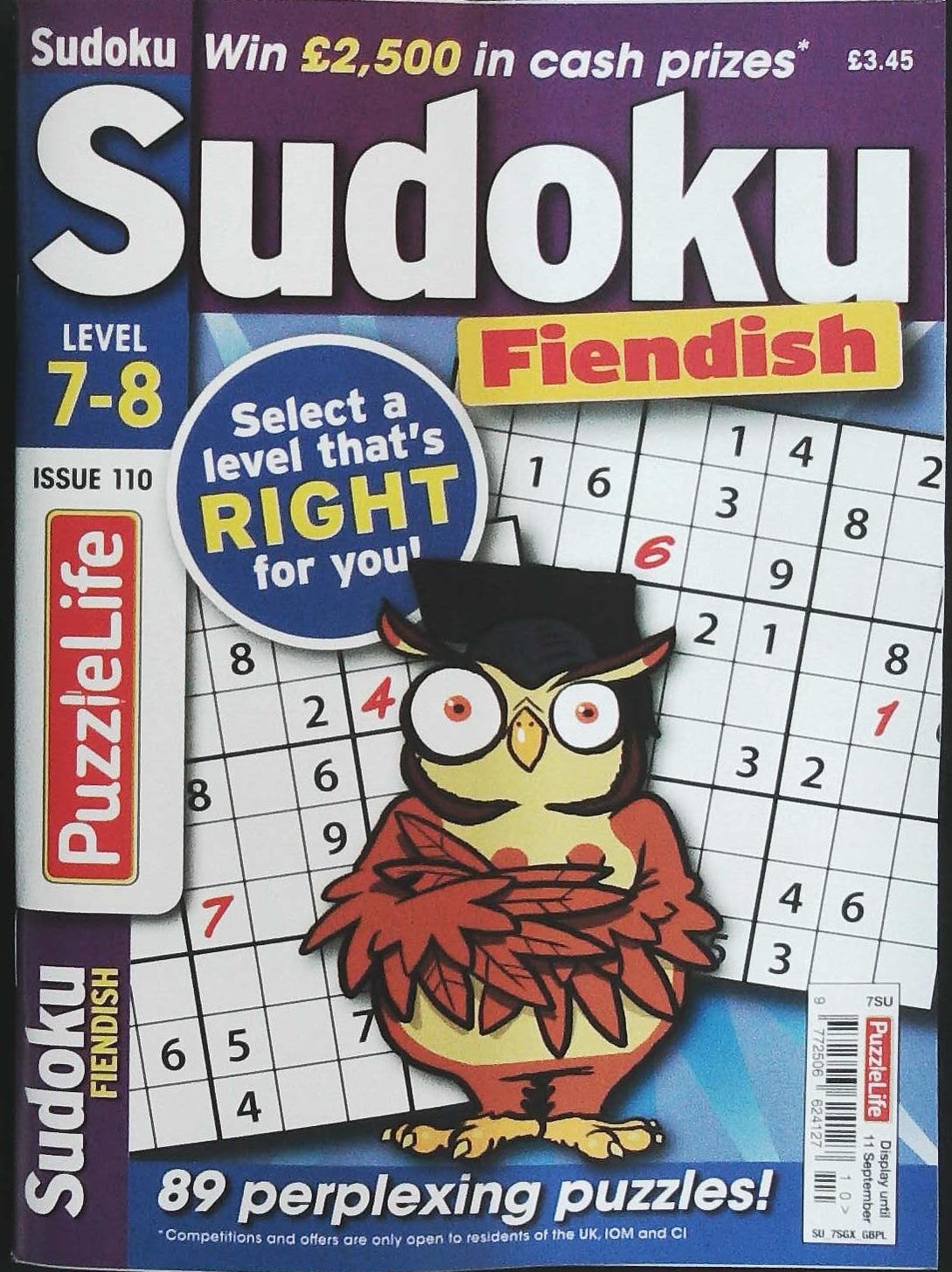 PUZZLELIFE SUDOKU LEVEL 7 AND 8