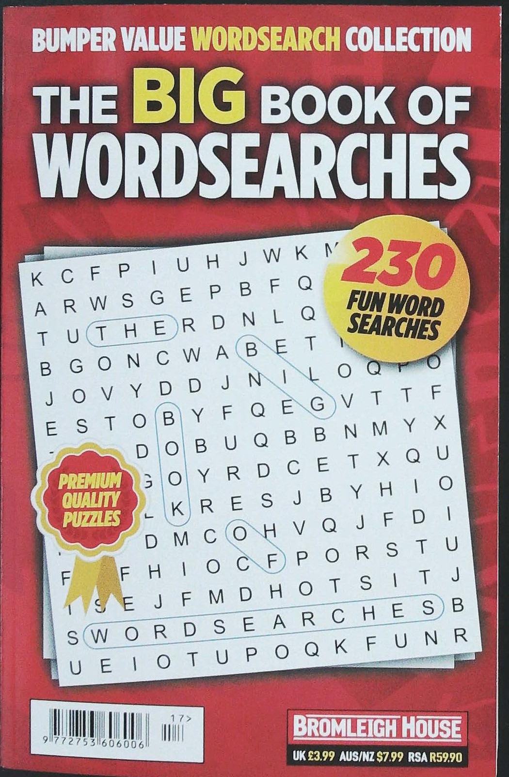 BIG BOOK OF WORDSEARCHES