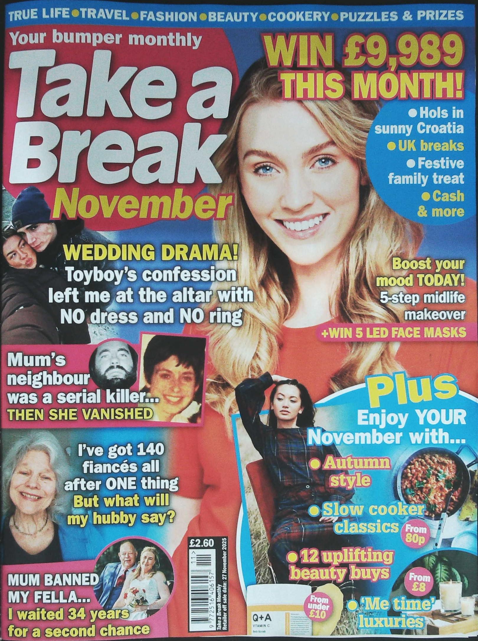 TAKE A BREAK MONTHLY