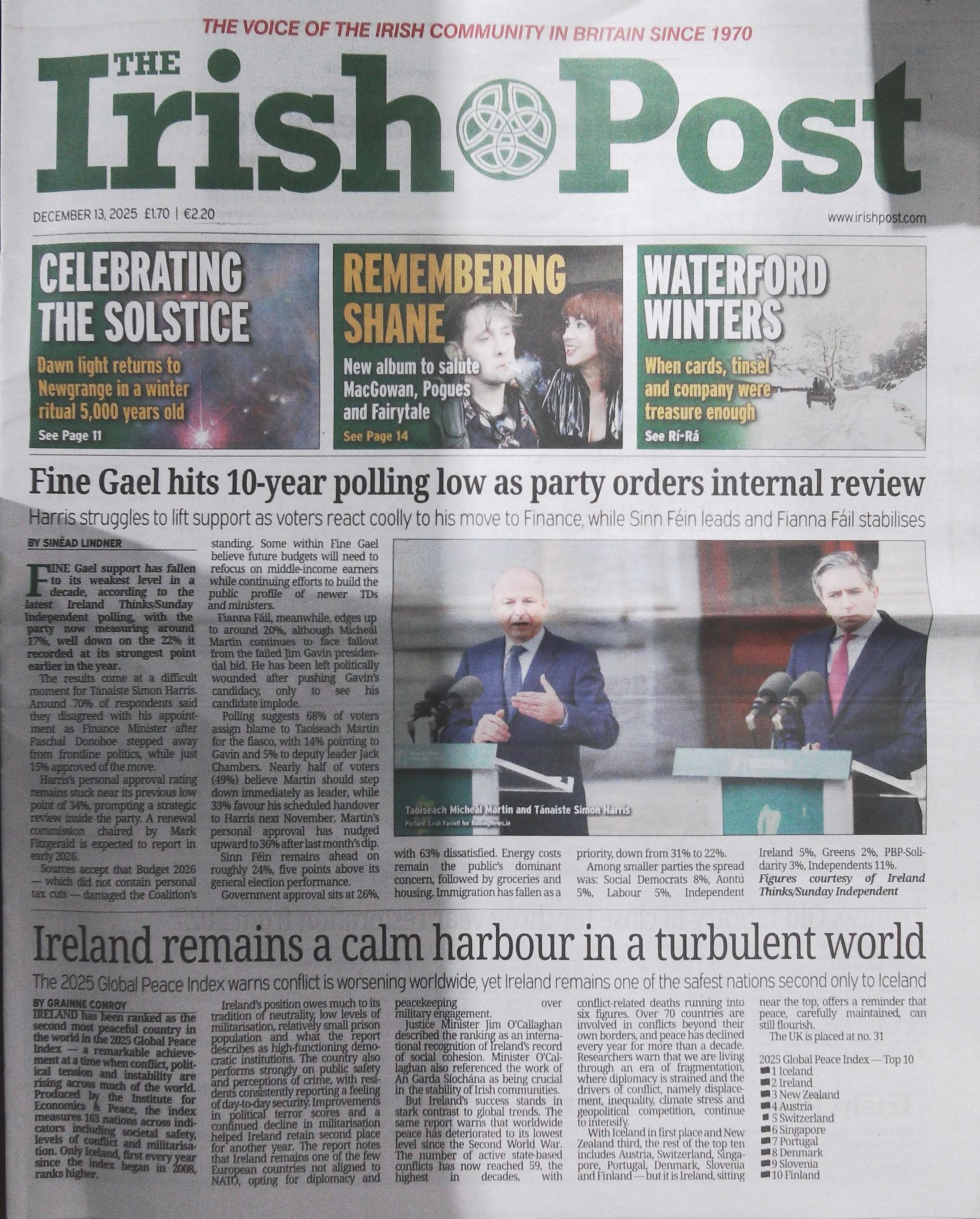 IRISH POST WEEKLY