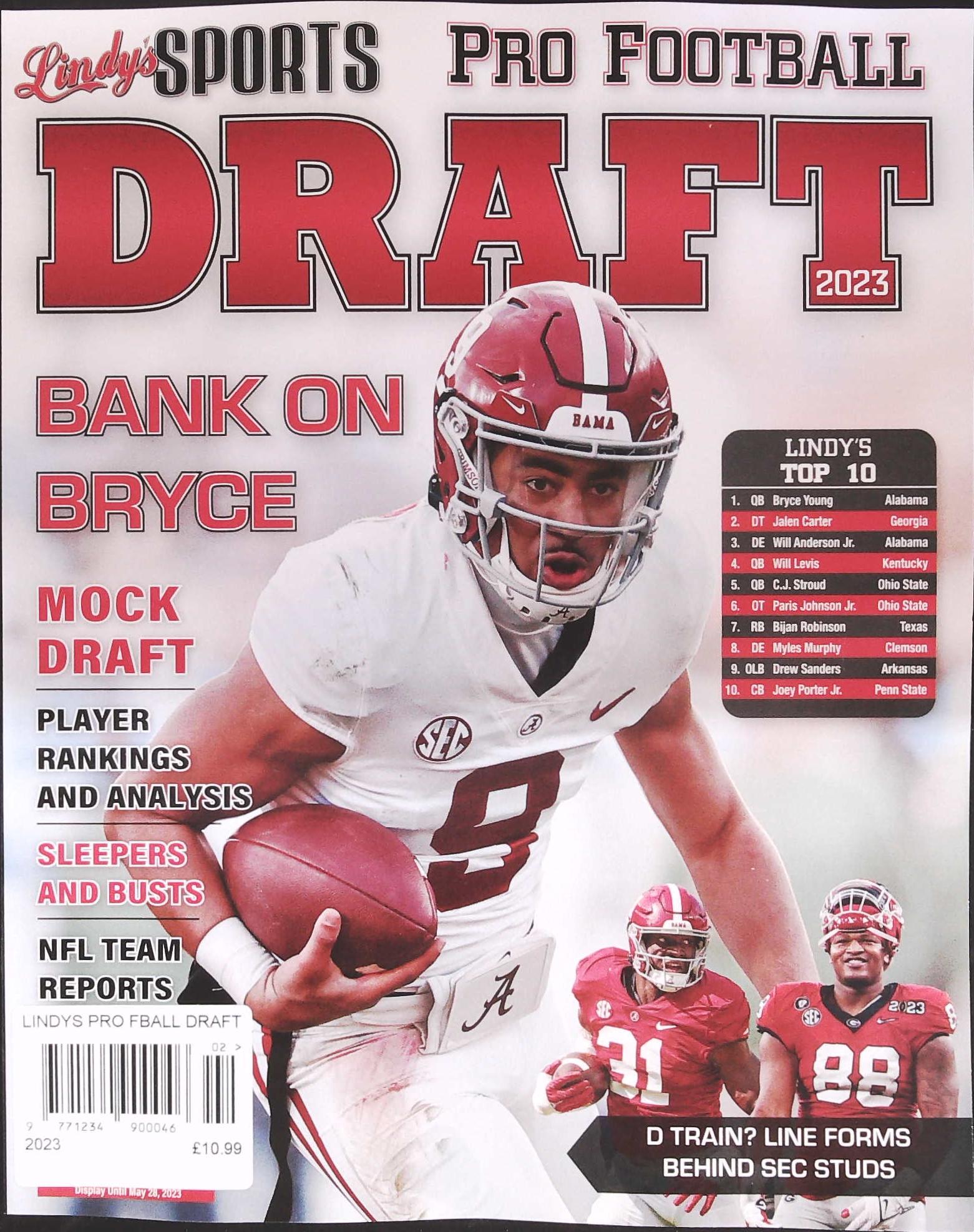 Lindys Pro Football Draft Magazine Subscription, Buy at