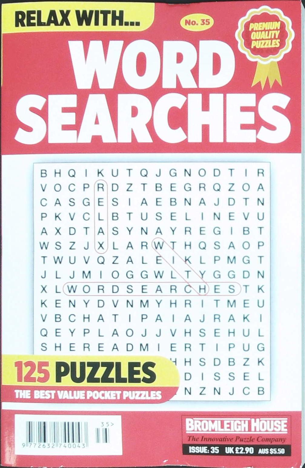 RELAX WITH WORDSEARCHES