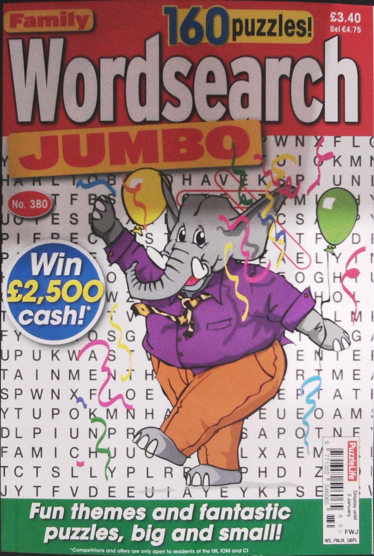 FAMILY WORDSEARCH JUMBO