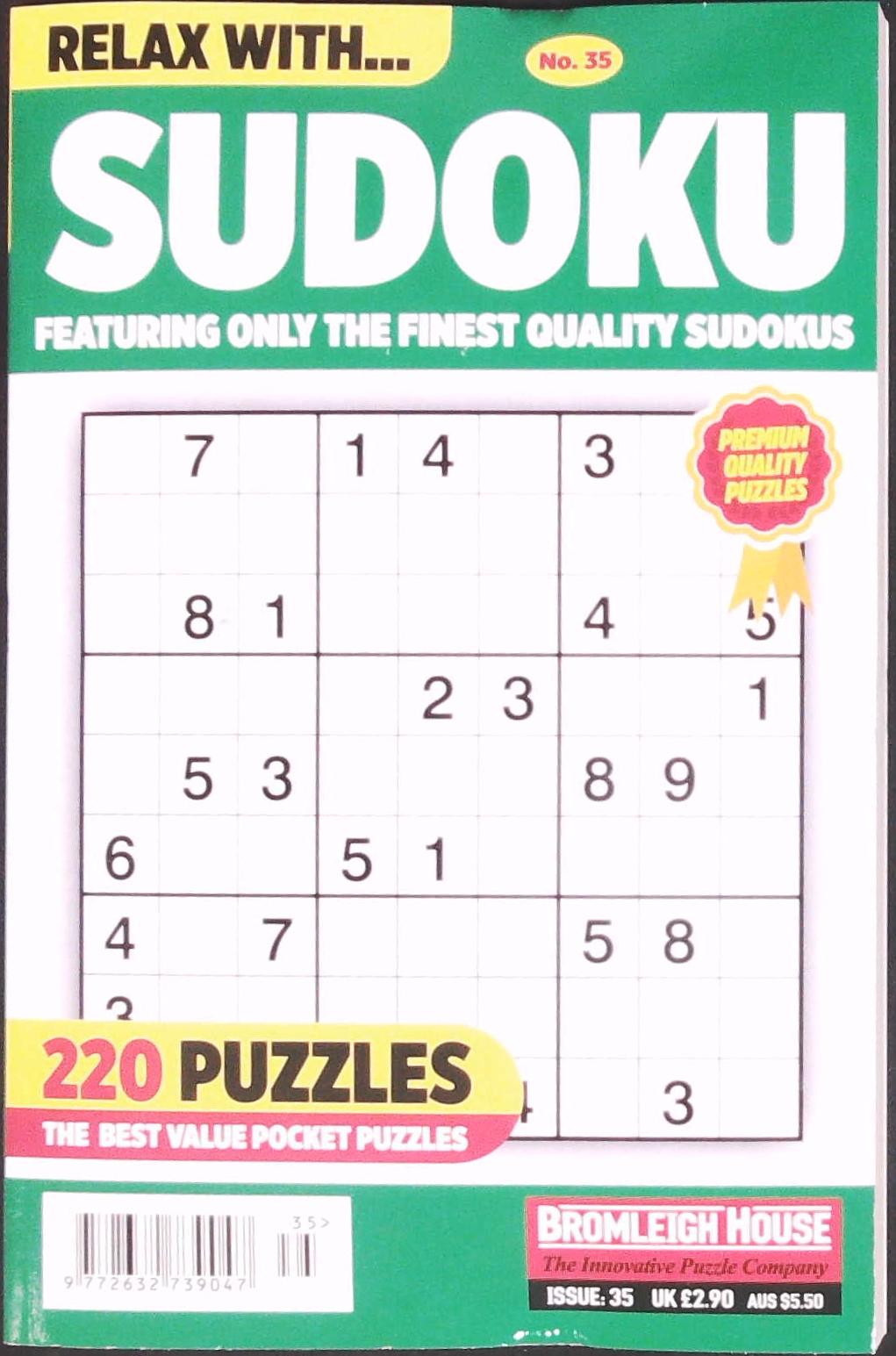 RELAX WITH SUDOKU