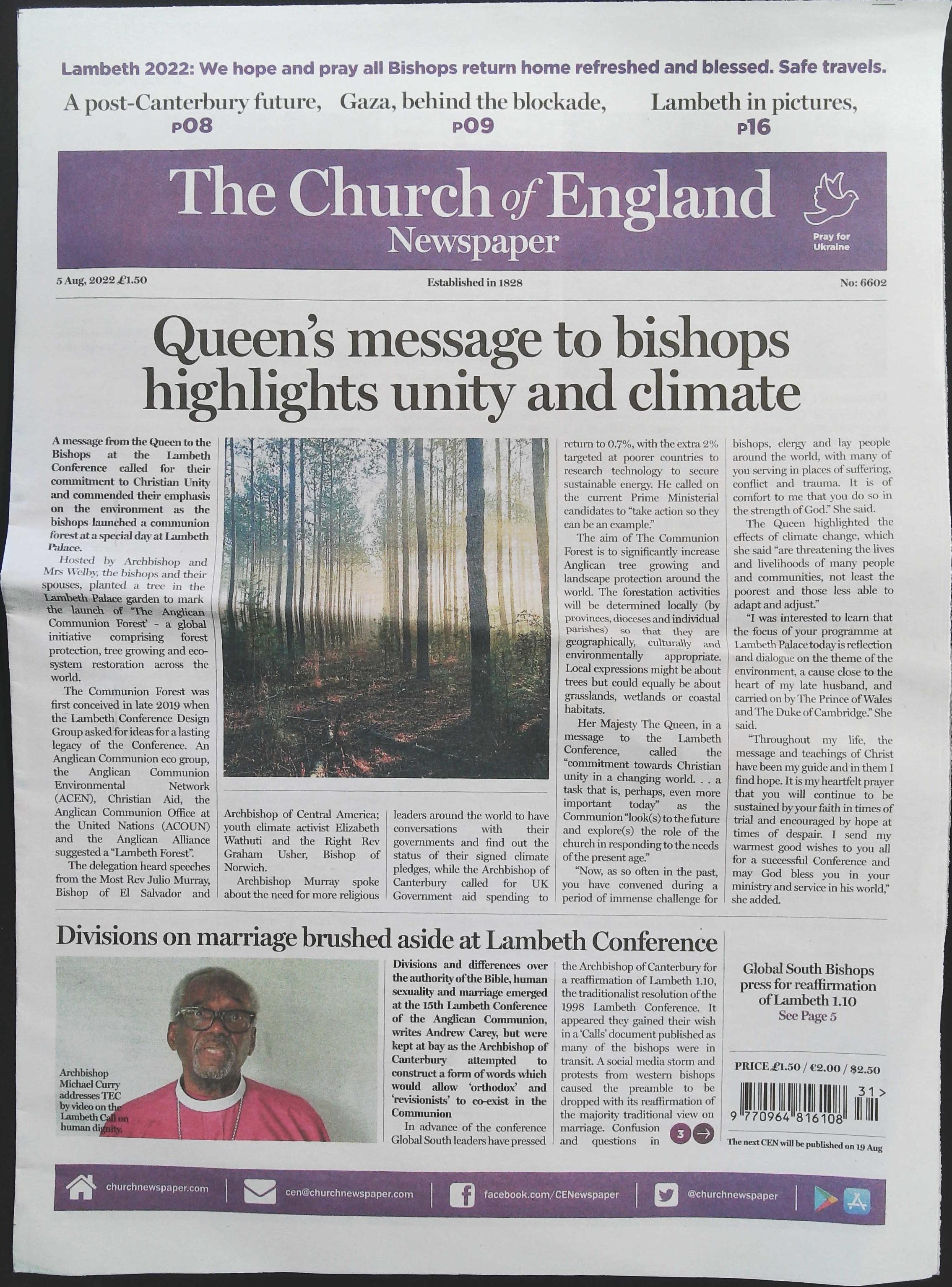 CHURCH OF ENGLAND NEWSPAPER