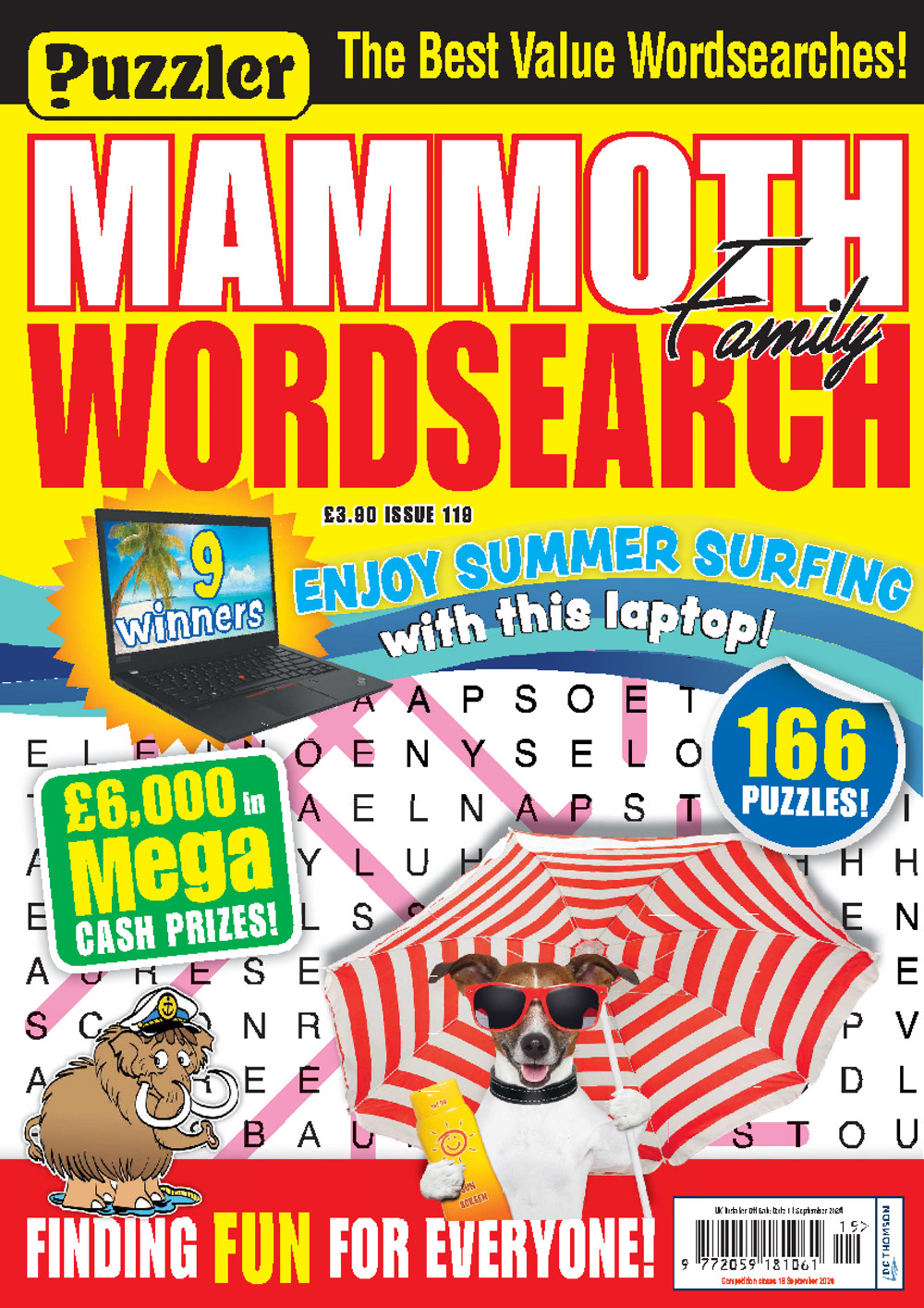 PUZZLE MAMMOTH FAMILY WORDSEARCH