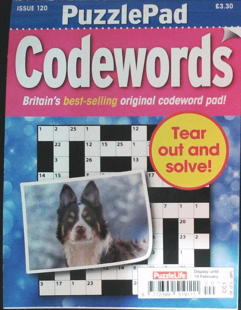 PUZZLELIFE PUZZLEPAD CODEWORDS