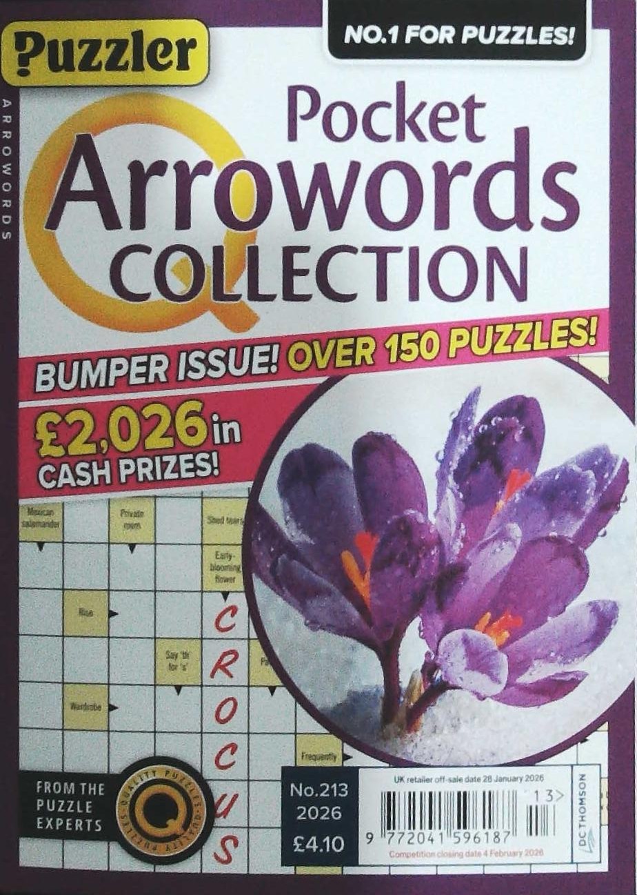 PUZZLER Q POCKET ARROWORDS 