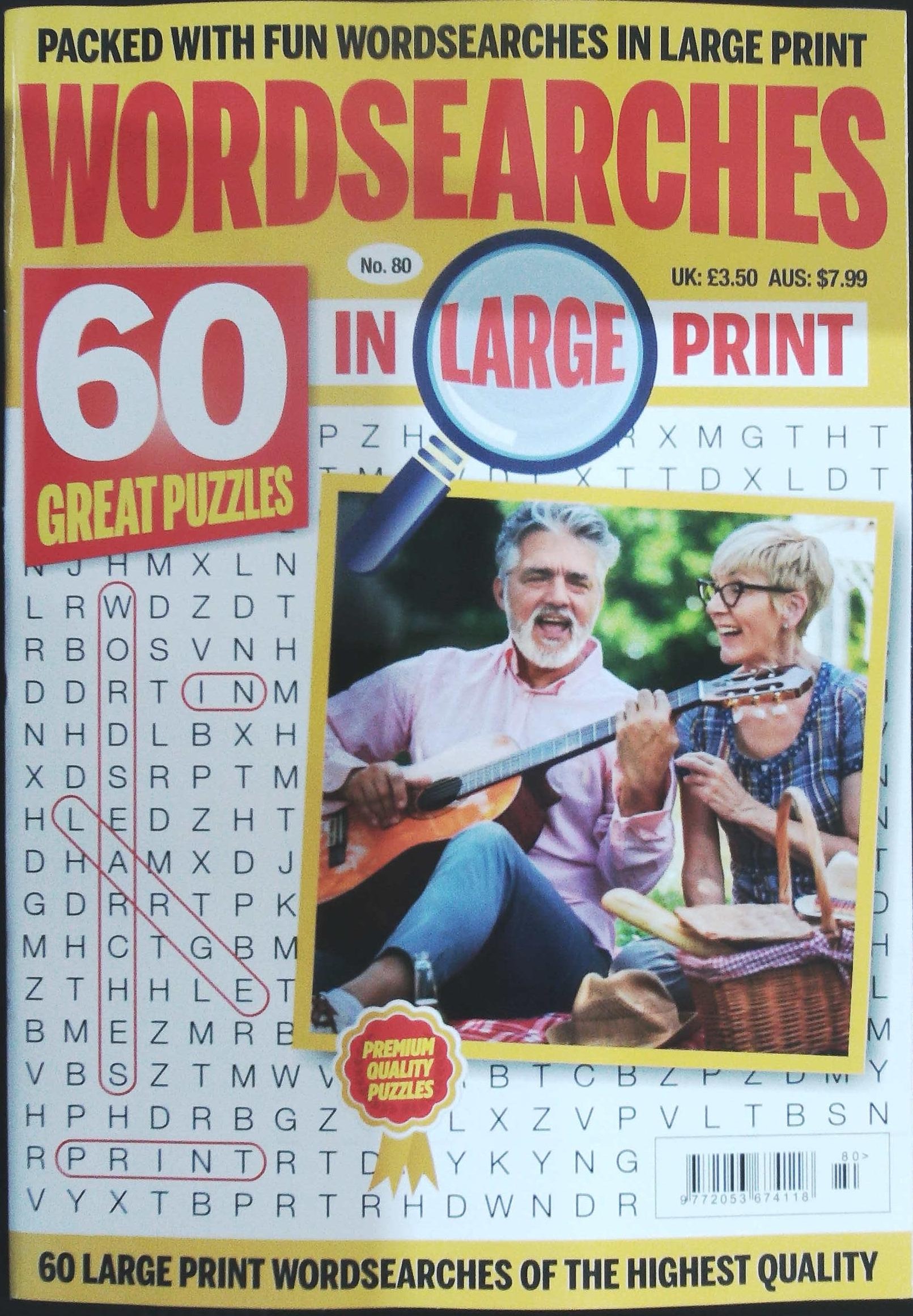 WORDSEARCHES IN LARGE PRINT