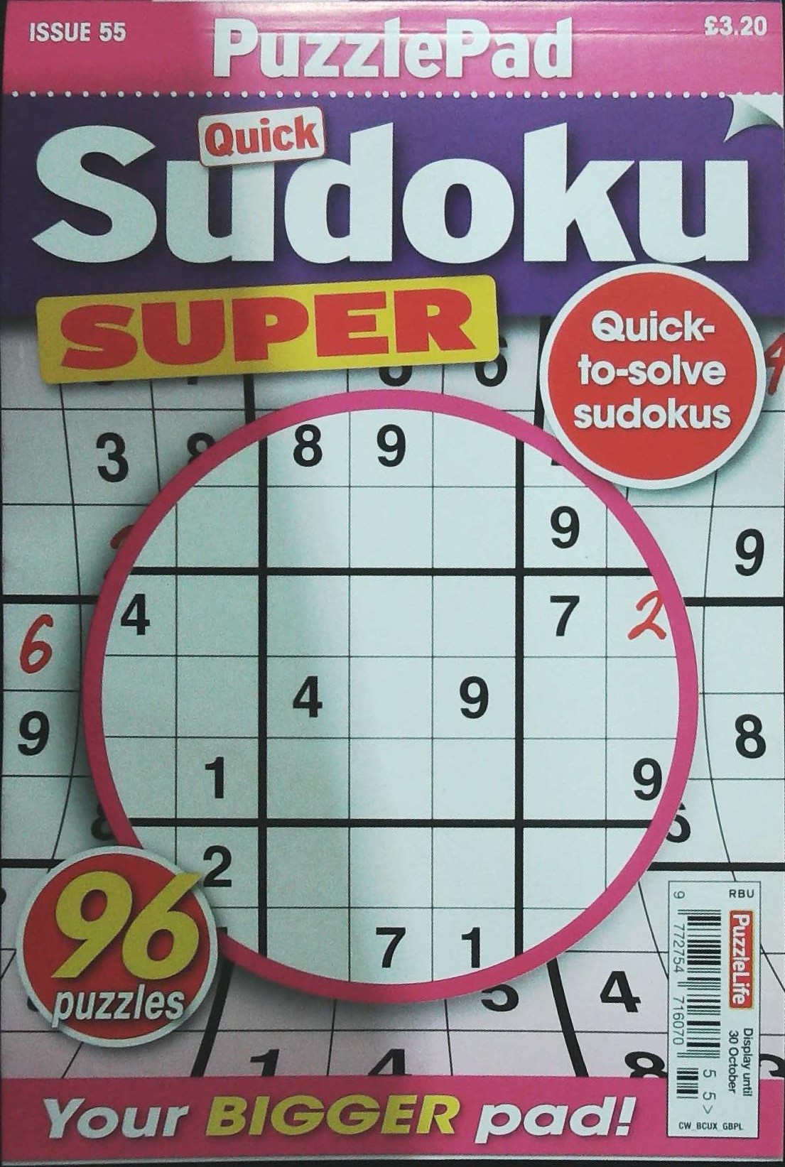 PUZZLELIFE PUZZLEPAD QUICK SUDOKU SUPER