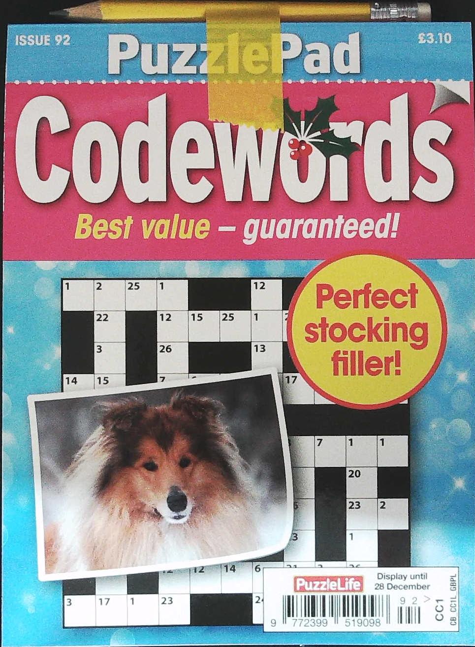PUZZLELIFE PPAD CODEWORDS