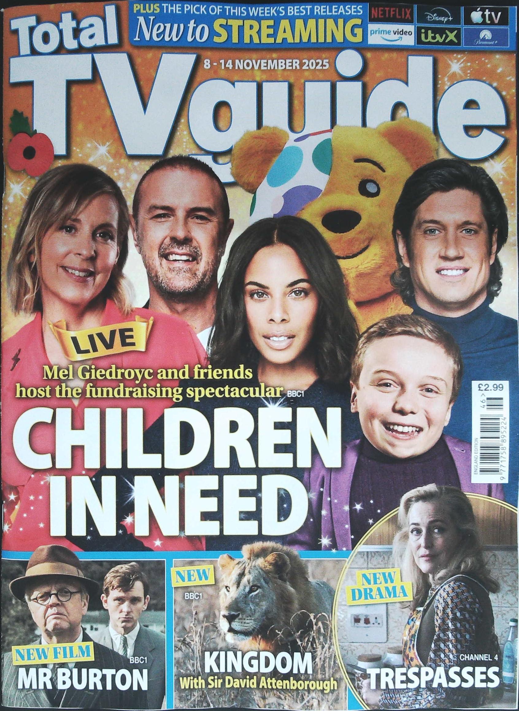 TOTAL TV GUIDE ENGLAND