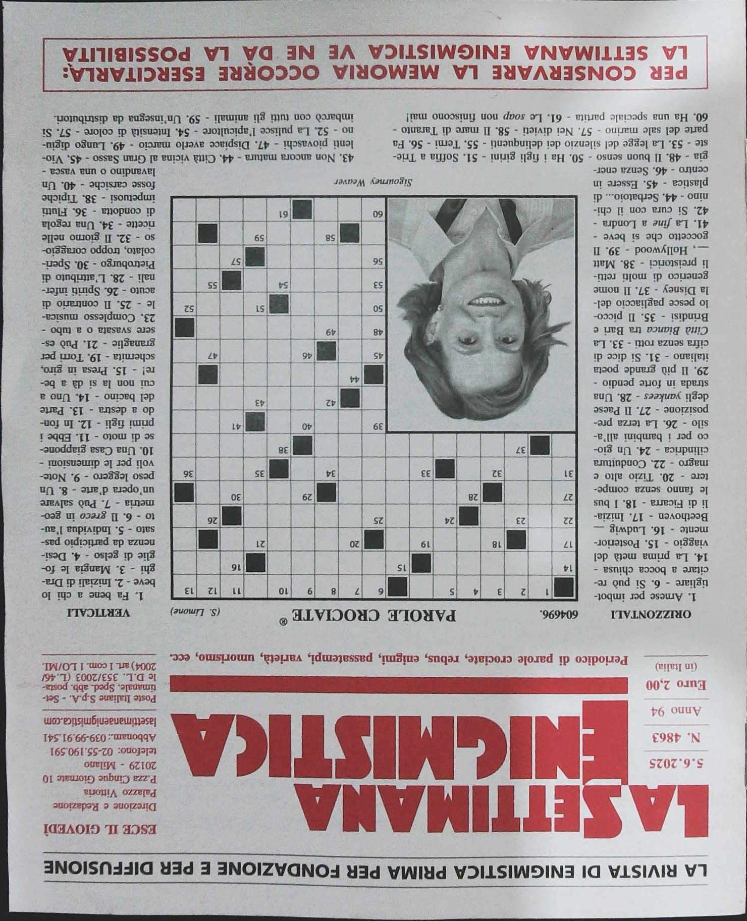 LA SETTIMANA ENIGMISTICA