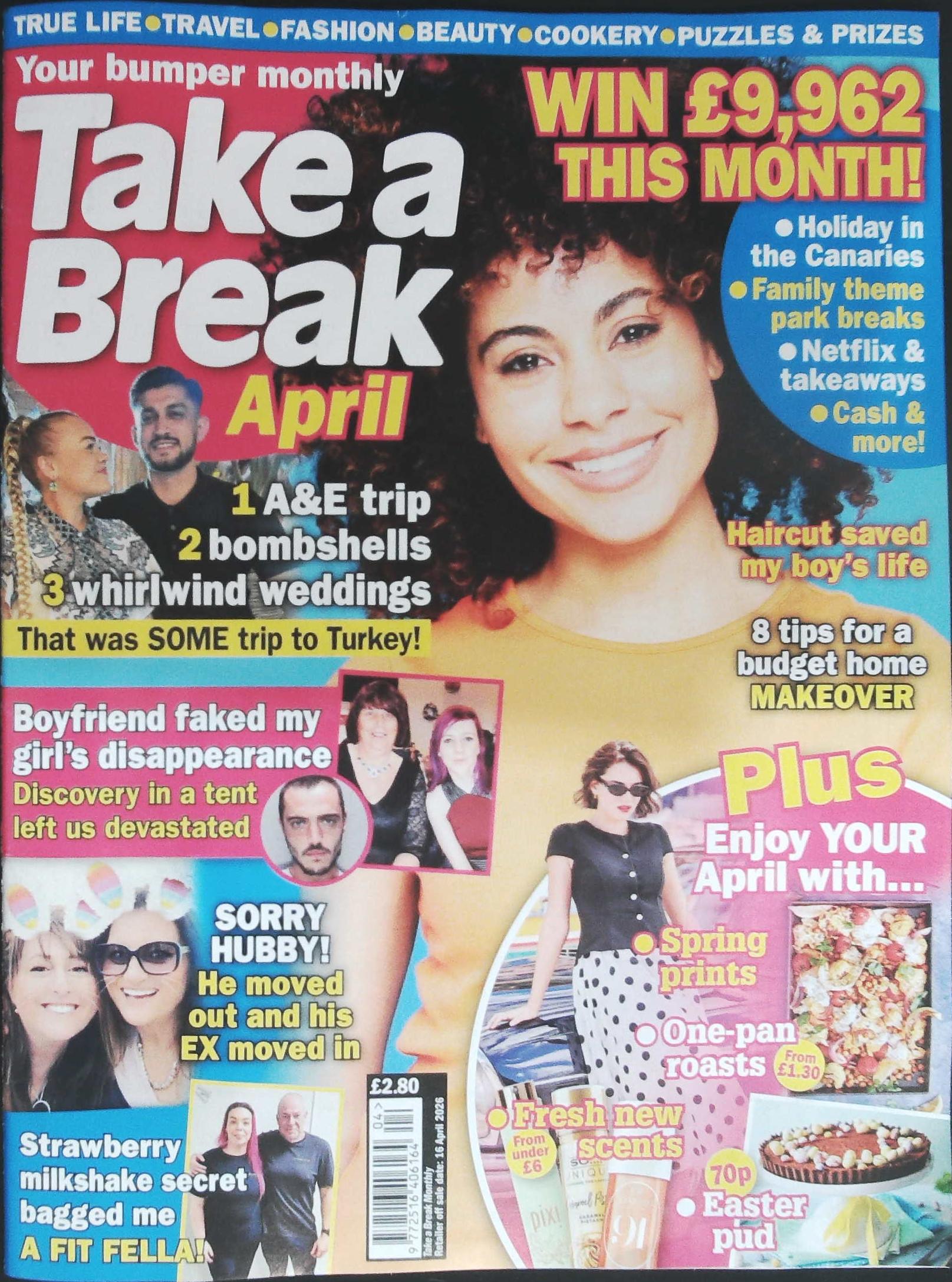 TAKE A BREAK MONTHLY