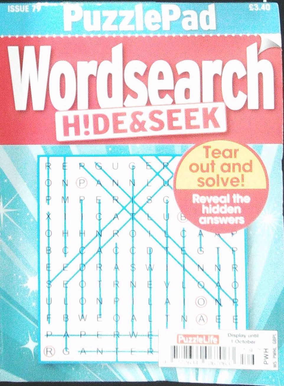PUZZLELIFE PUZZLEPAD WORDSEARCH HIDE AND SEEK