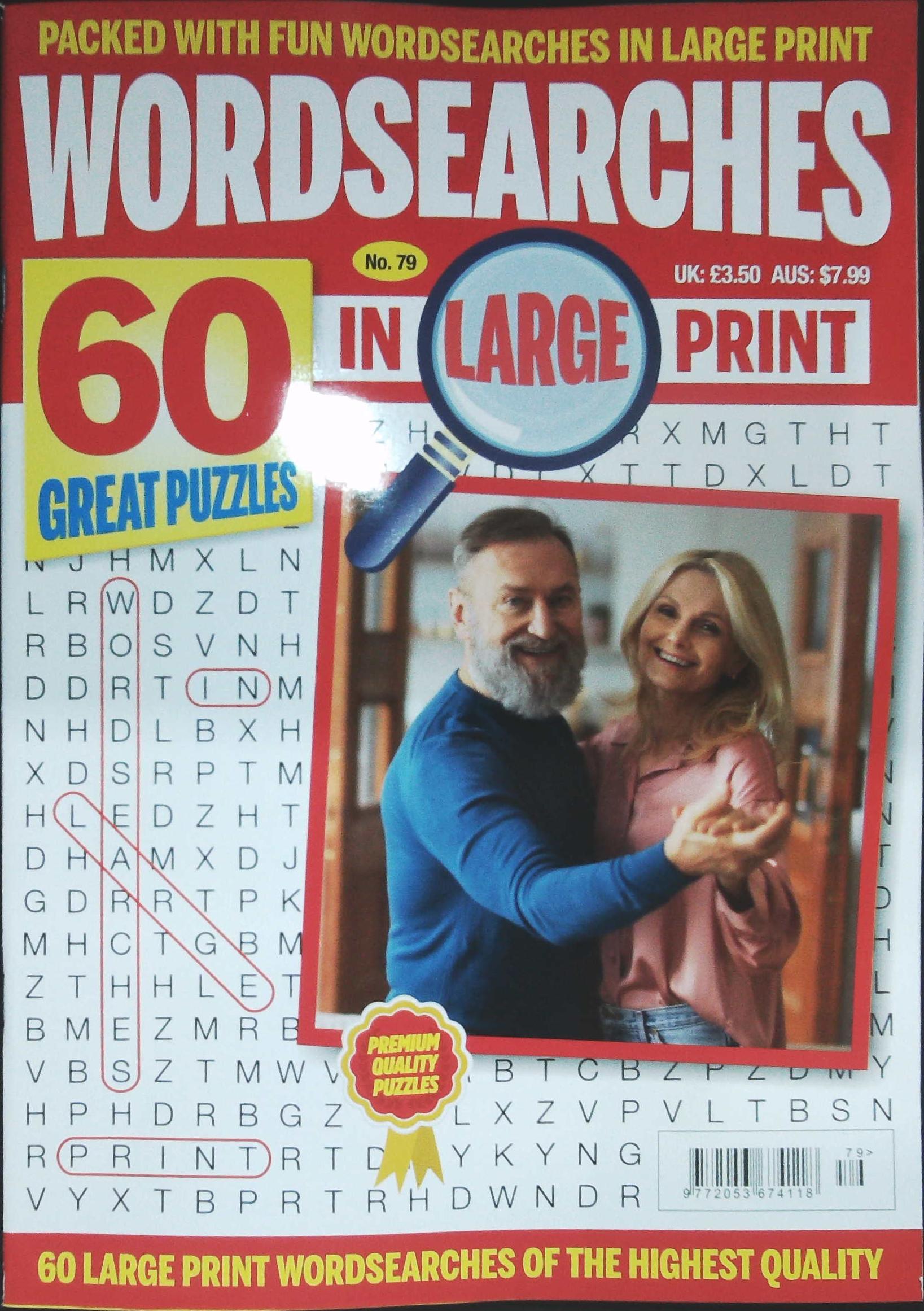 WORDSEARCHES IN LARGE PRINT