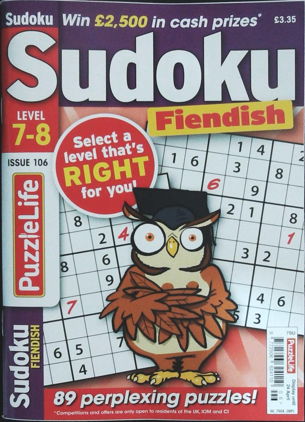 PUZZLELIFE SUDOKU LEVEL 7 AND 8