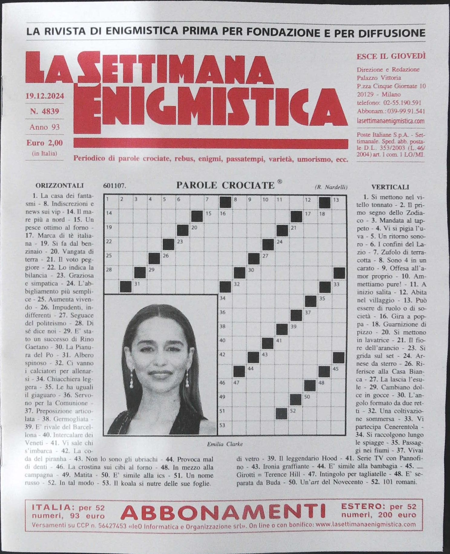 LA SETTIMANA ENIGMISTICA