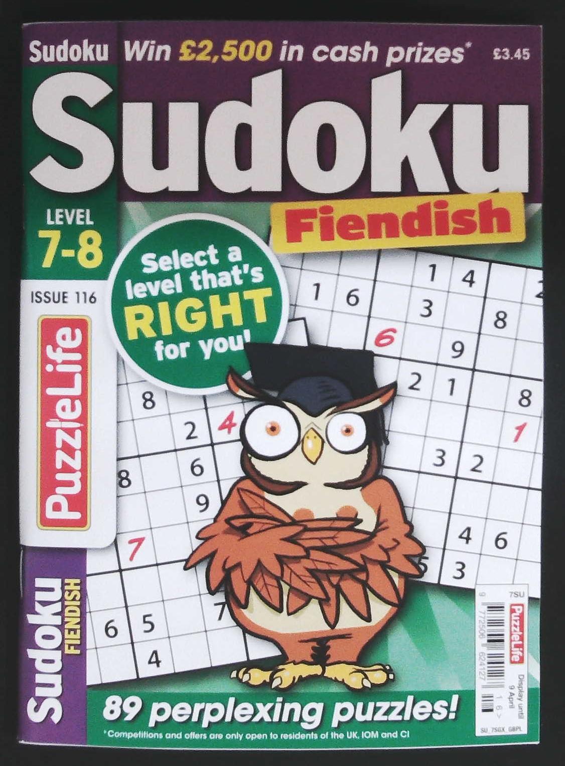 PUZZLELIFE SUDOKU LEVEL 7 AND 8