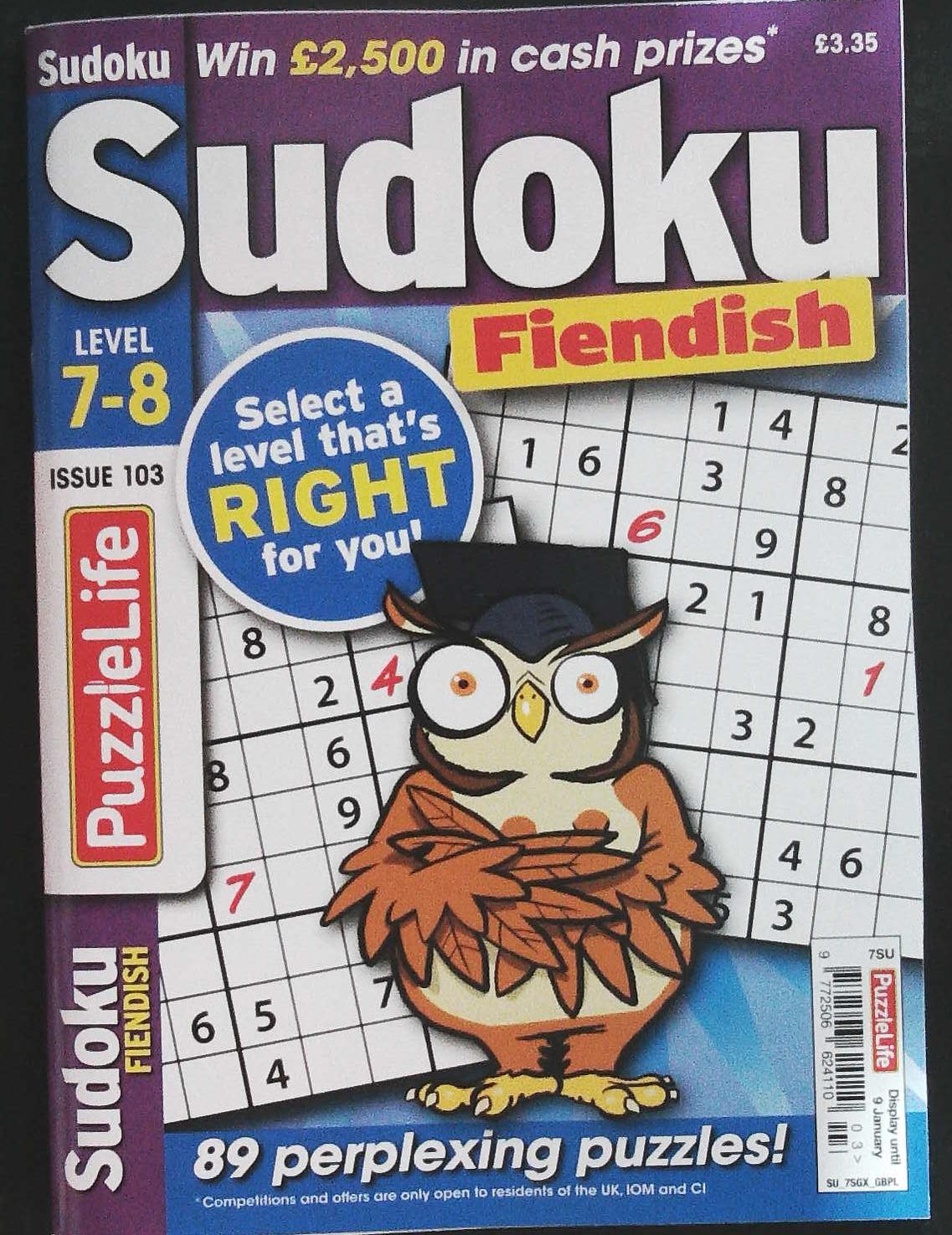 PUZZLELIFE SUDOKU LEVEL 7 AND 8