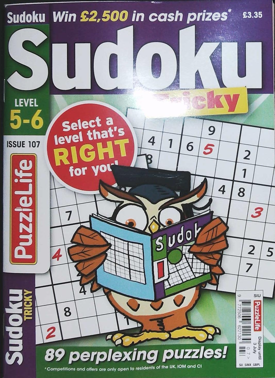 PUZZLELIFE SUDOKU LEVEL 5 AND 6