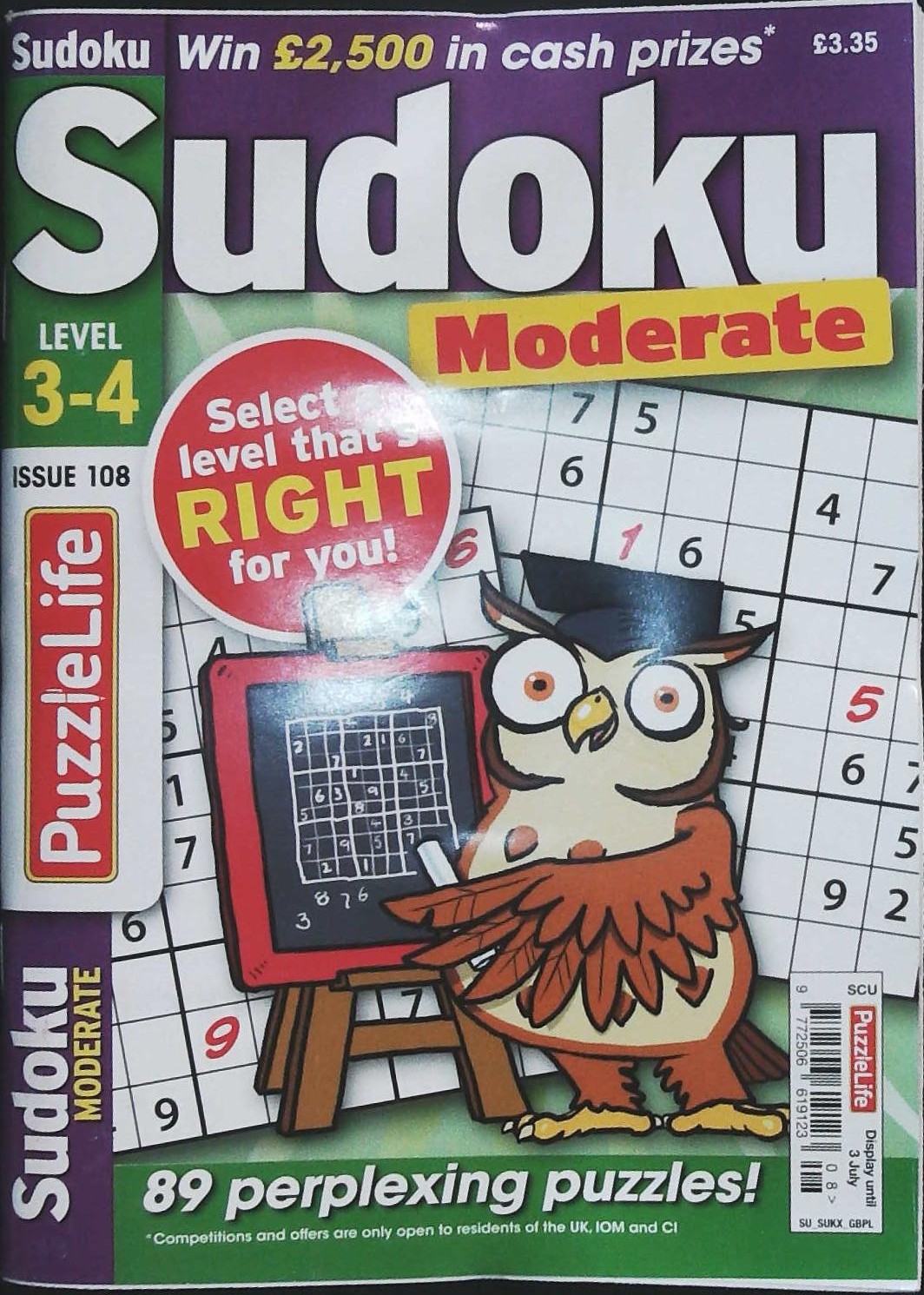 PUZZLELIFE SUDOKU LEVEL 3 AND 4