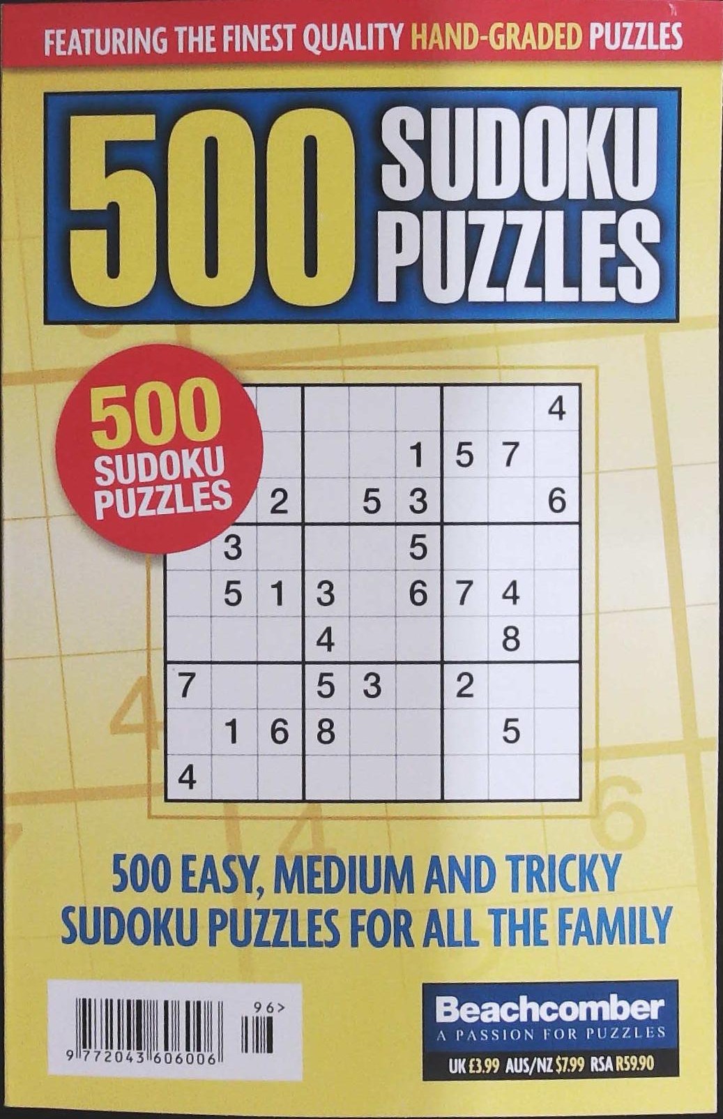 500 SUDOKU PUZZLES