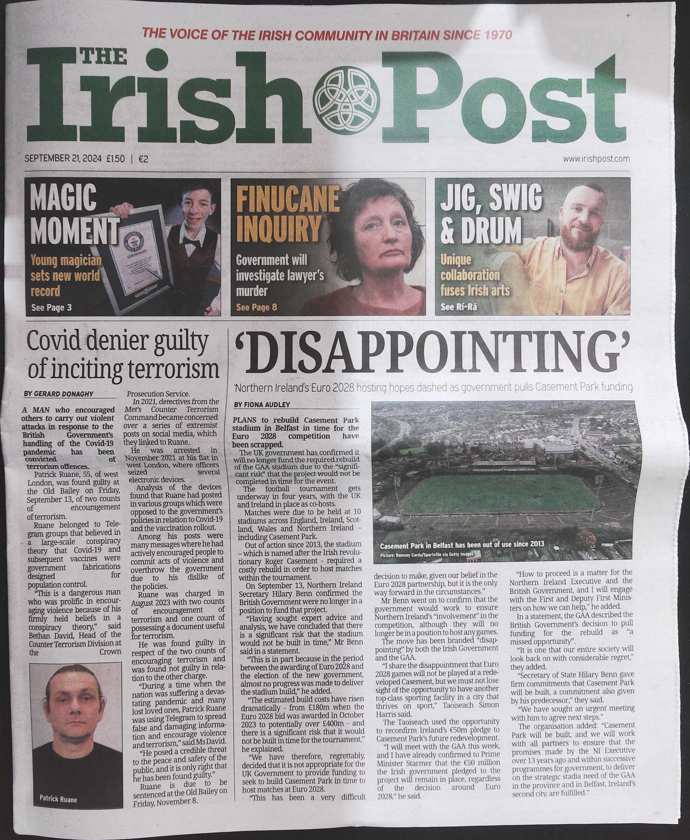 IRISH POST WEEKLY