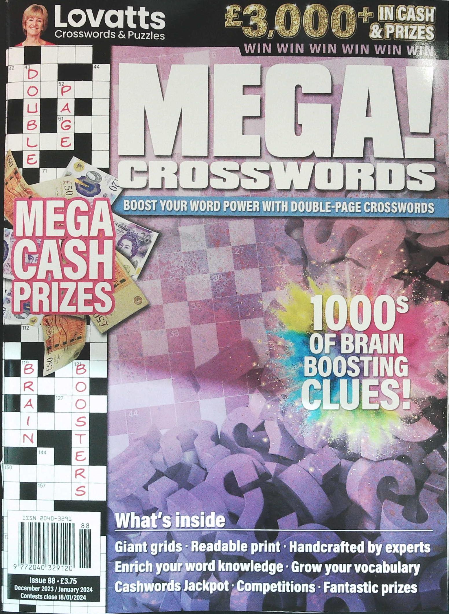 Buy LOVATTS MEGA CROSSWORDS From Magazine Supermarket