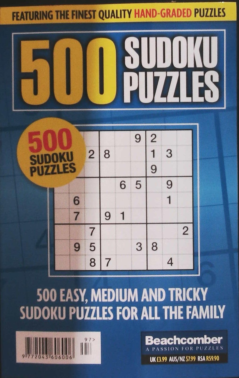 500 SUDOKU PUZZLES