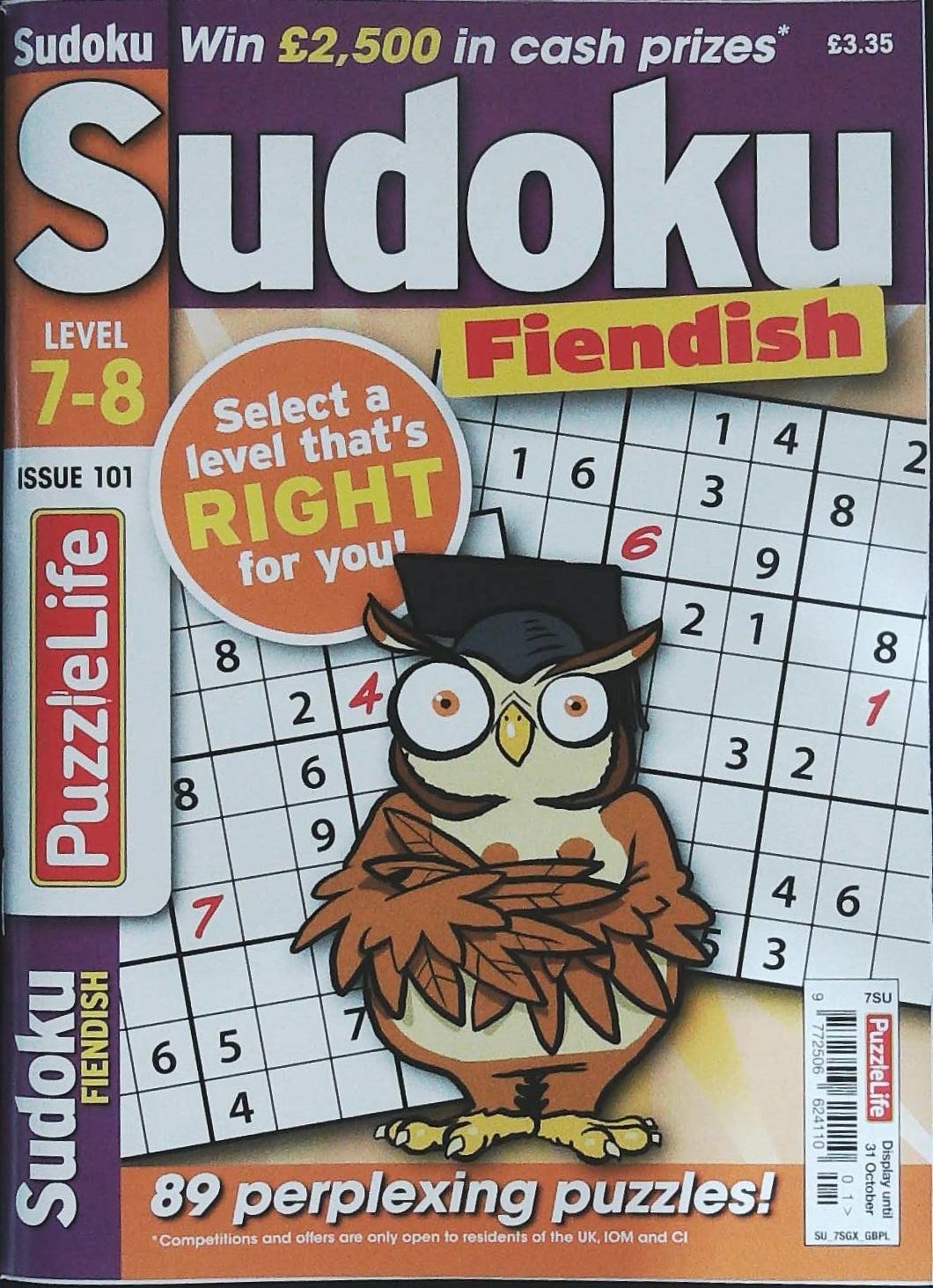 PUZZLELIFE SUDOKU LEVEL 7 AND 8