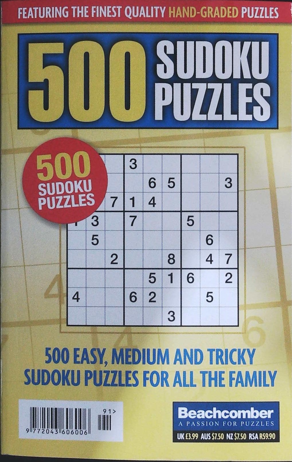 500 SUDOKU PUZZLES