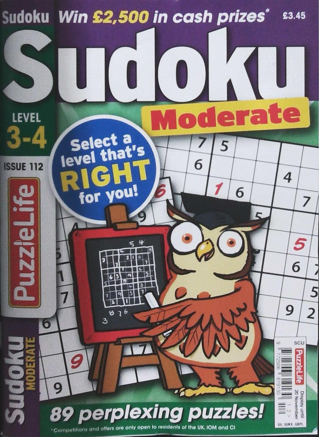 PUZZLELIFE SUDOKU LEVEL 3 AND 4