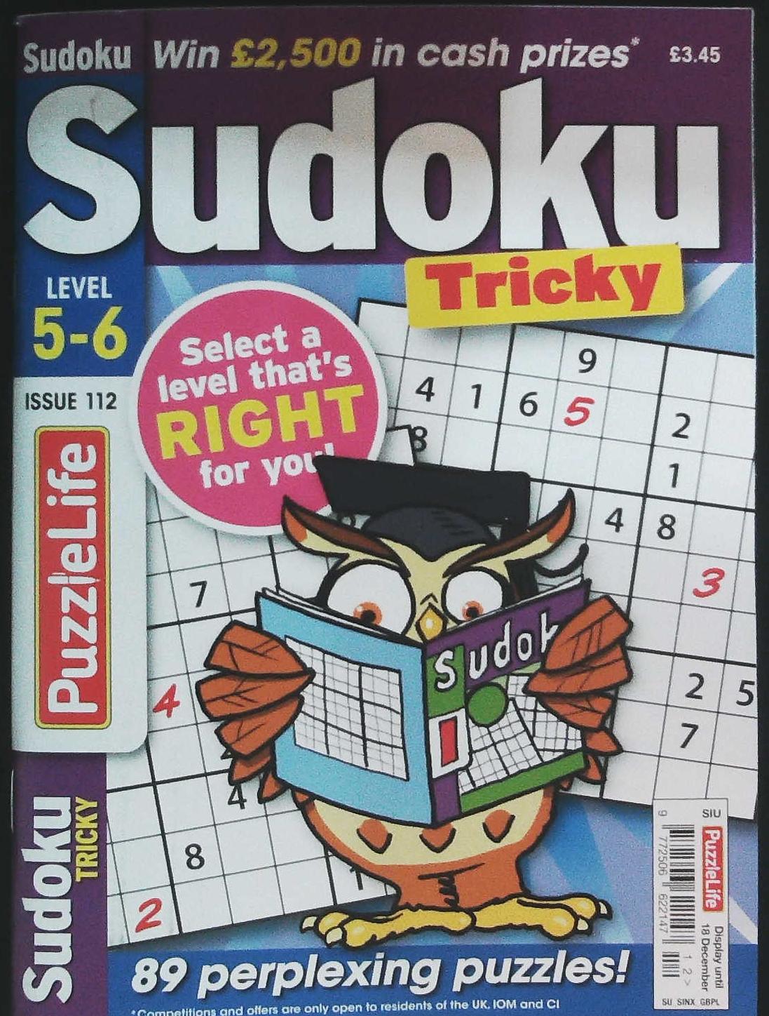PUZZLELIFE SUDOKU LEVEL 5 AND 6