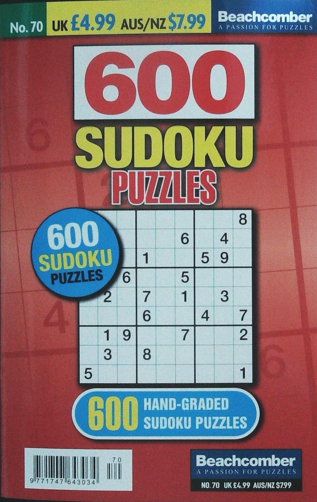 600 SUDOKU PUZZLES