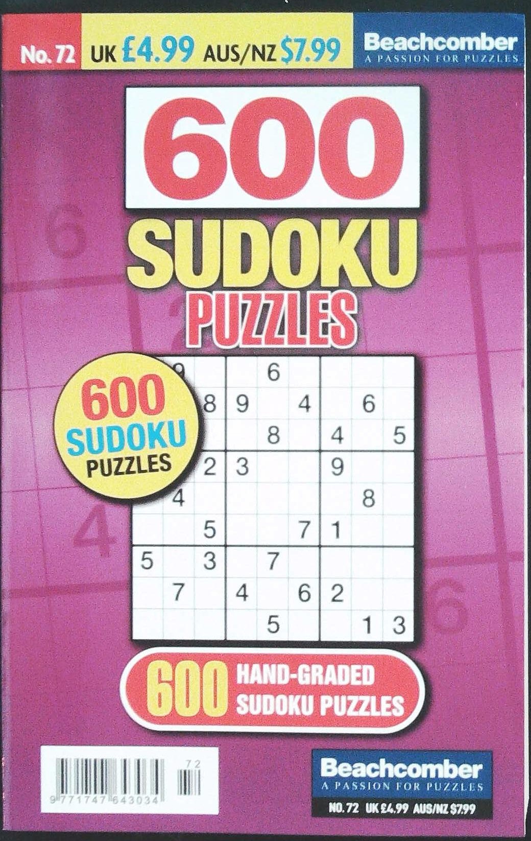 600 SUDOKU PUZZLES