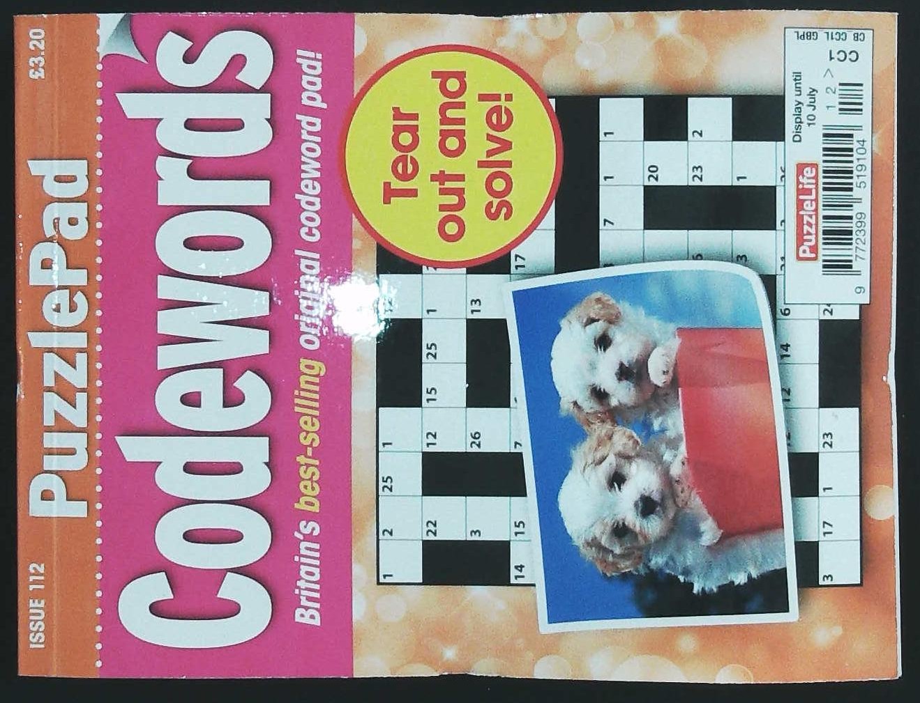 PUZZLELIFE PUZZLEPAD CODEWORDS