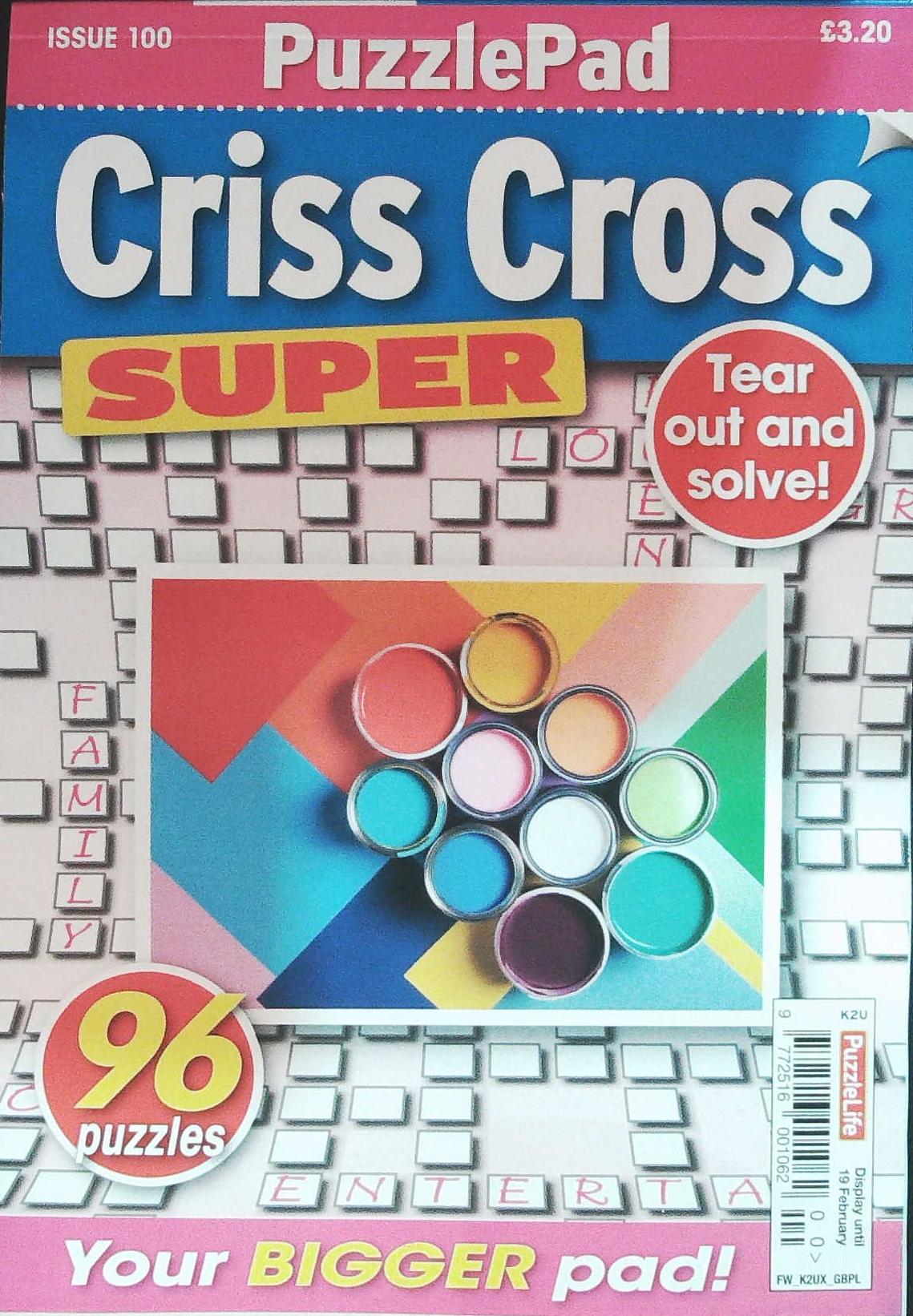 PUZZLEPAD CRISS CROSS SUPER