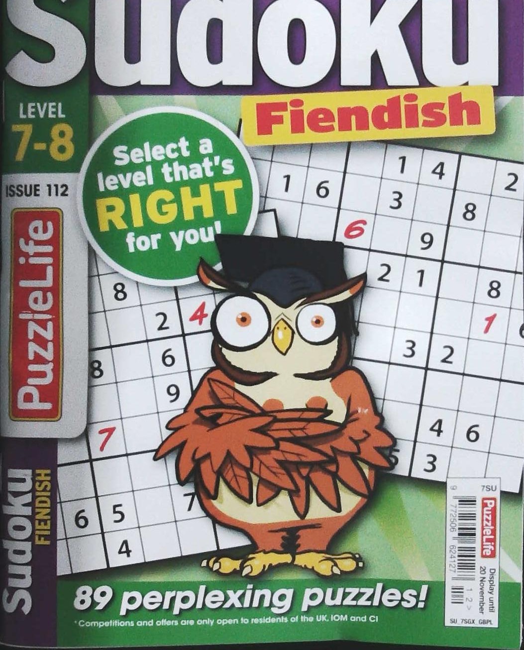 PUZZLELIFE SUDOKU LEVEL 7 AND 8