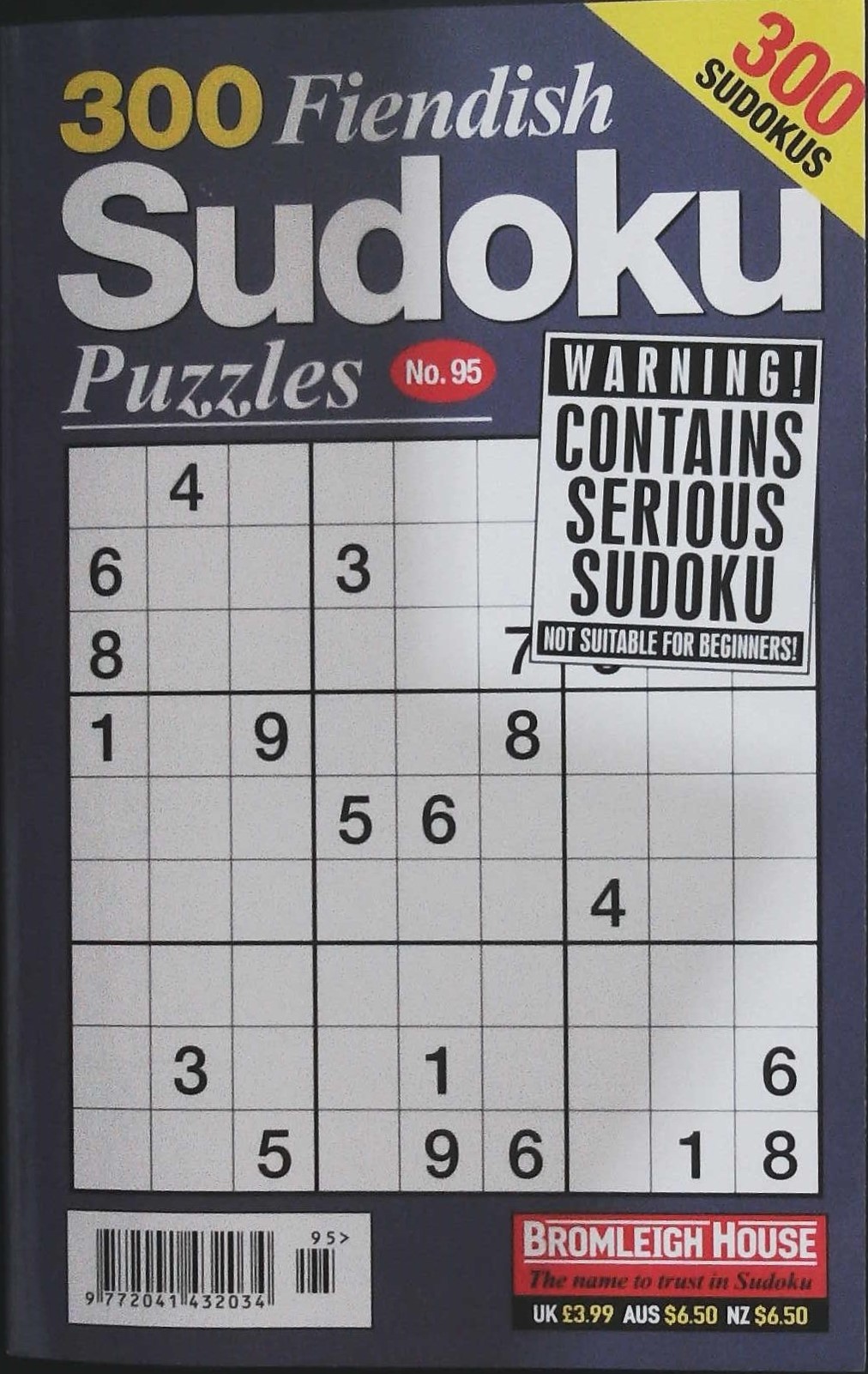 300 FIENDISH SUDOKU PUZZLE