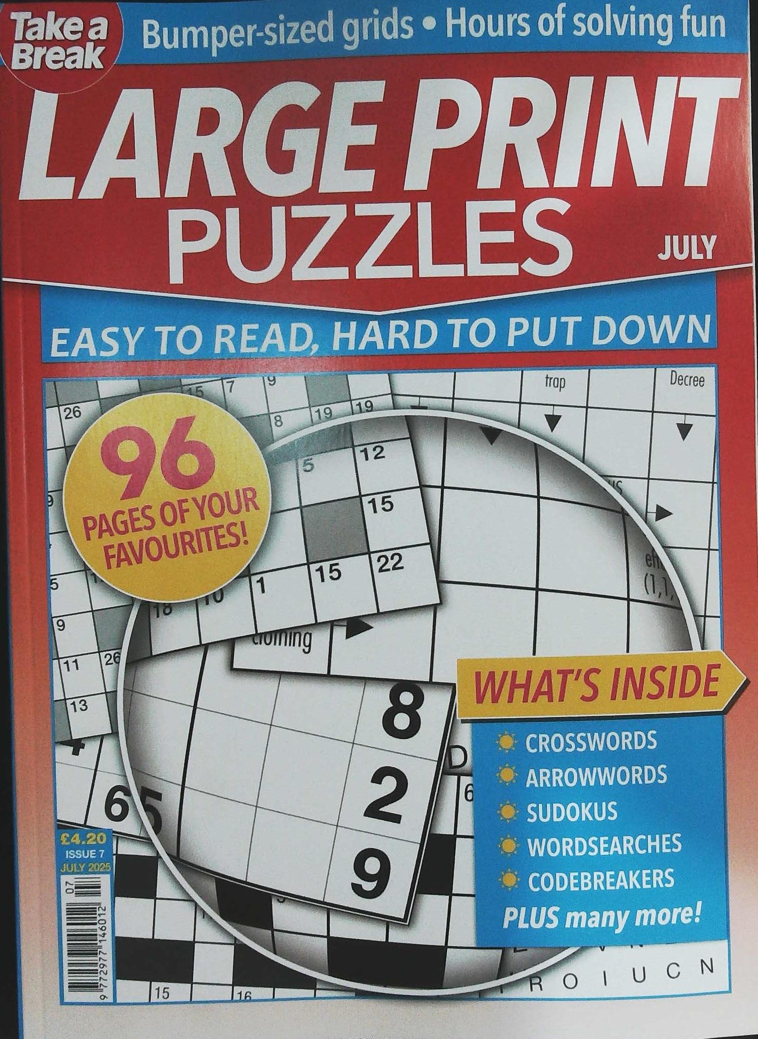 TAKE A BREAK LARGE PRINT PUZZLES
