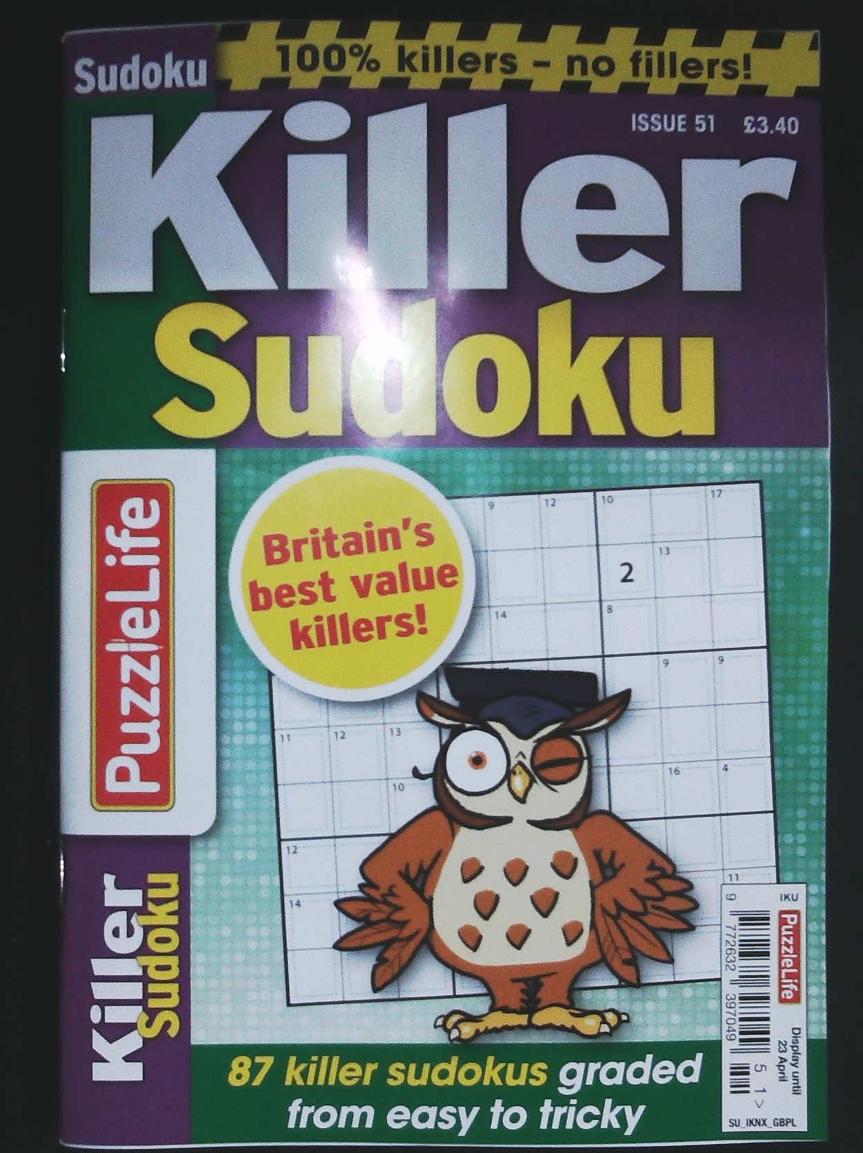 PUZZLELIFE KILLER SUDOKU