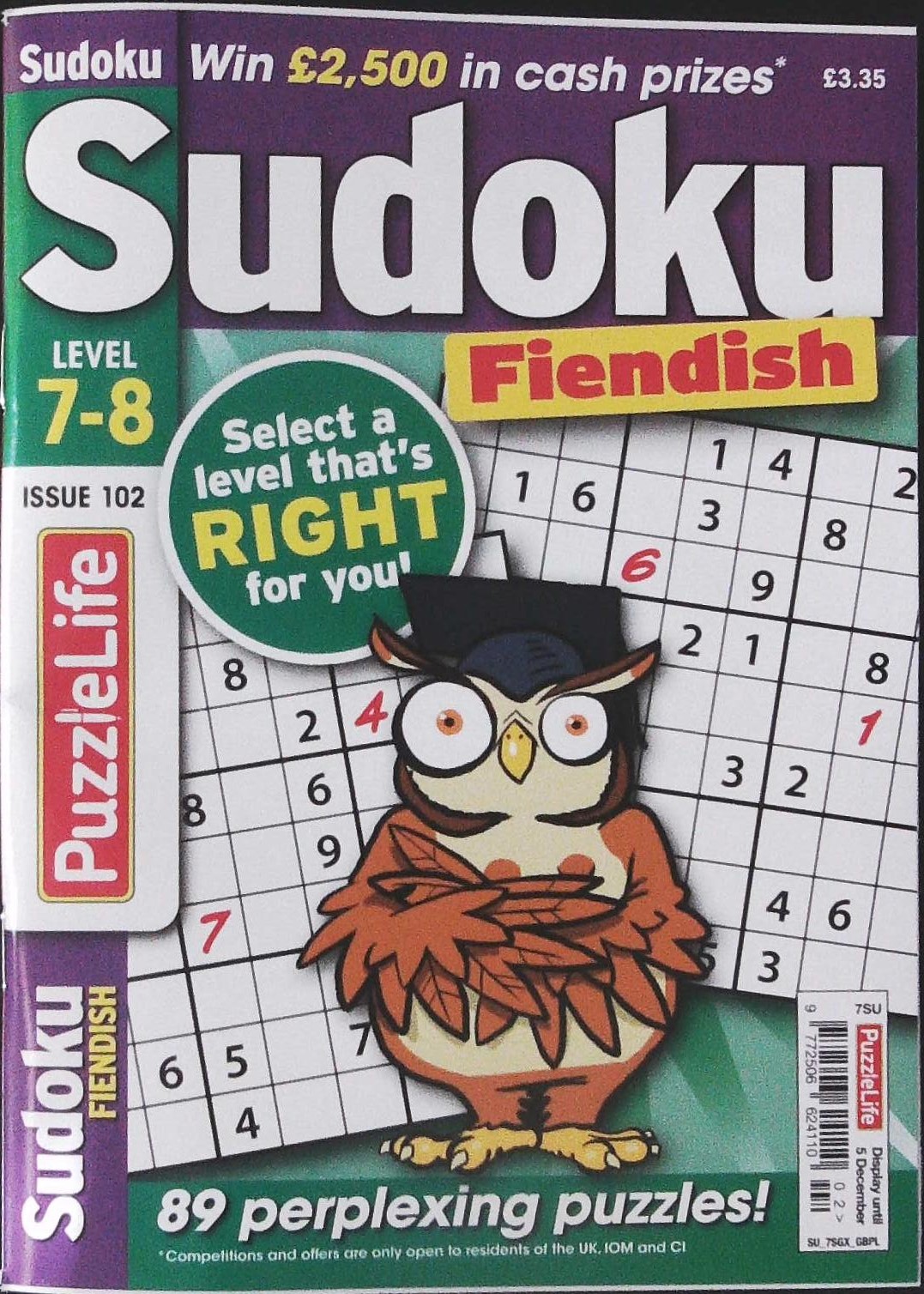 PUZZLELIFE SUDOKU LEVEL 7 AND 8