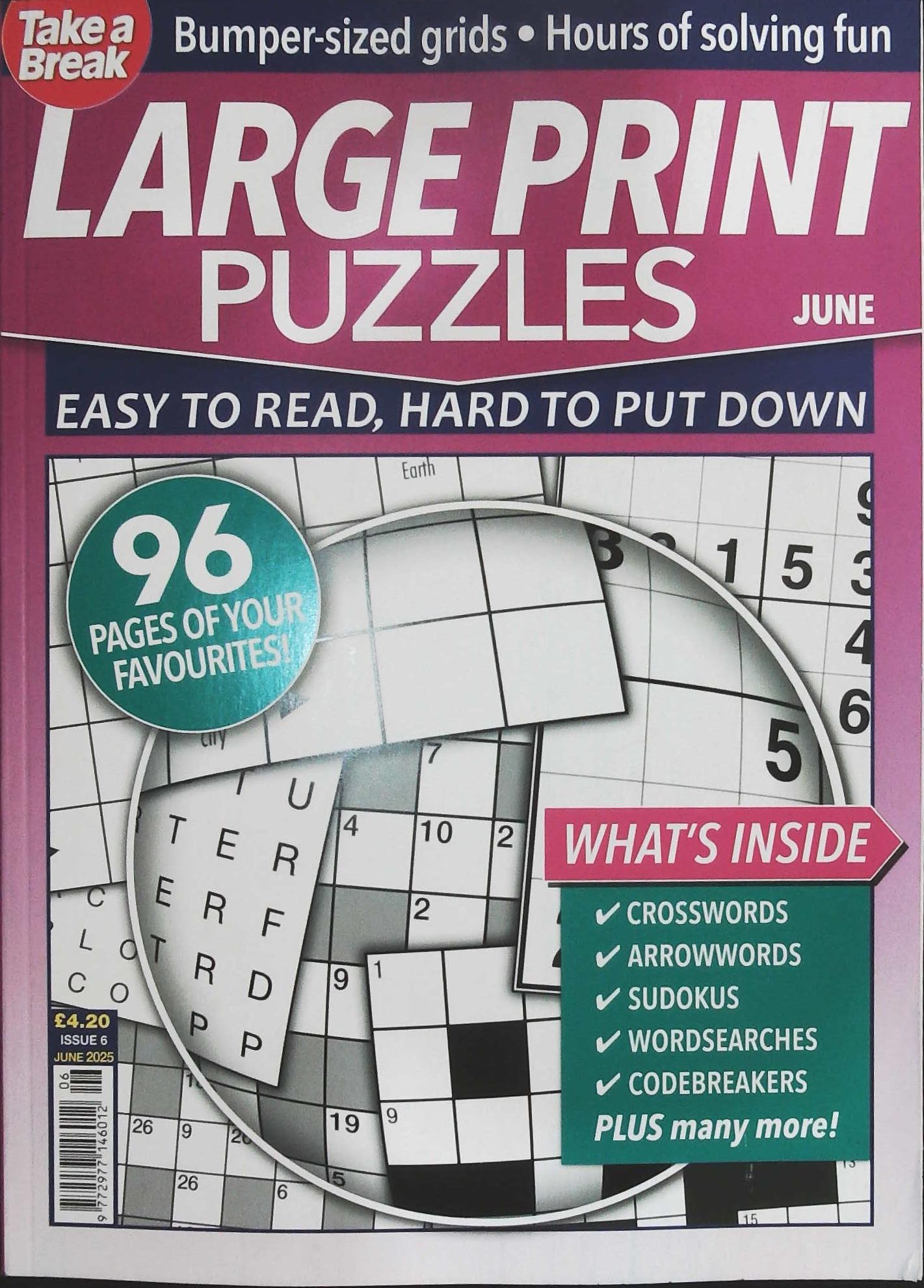 TAKE A BREAK LARGE PRINT PUZZLES